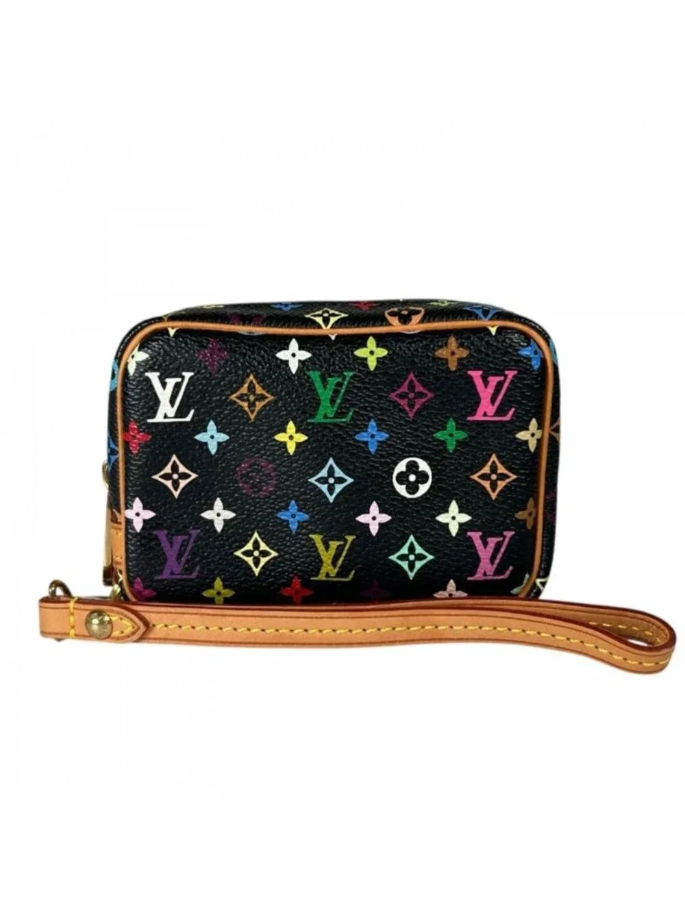 Louis Vuitton Pouch Trousse Wapiti Monogram Multicolor Gold